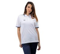 GIVOVA Polo Cotone Piquet Action Bianco/Blu Tg. L