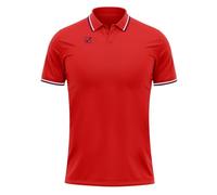 GIVOVA Polo Cotone Piquet Action Rosso/Blu Tg. XL