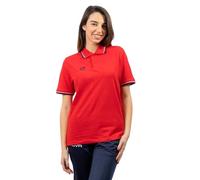 GIVOVA Polo Cotone Piquet Action Rosso/Blu Tg. XL