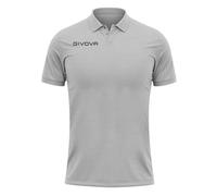 GIVOVA Polo Cotone Piquet Summer Grigio Melange Chiaro