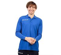 GIVOVA Polo Cotone Piquet Winter Azzurro Tg. L