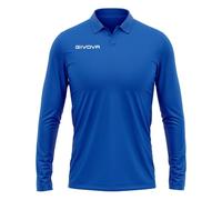 GIVOVA Polo Cotone Piquet Winter Azzurro Tg. L