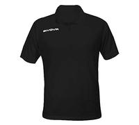 Givova Polo in Cotone Pique d'inverno Nero Sz. L (