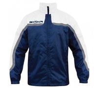 Givova Rain Asia Giacca, Blu/Bianco, L