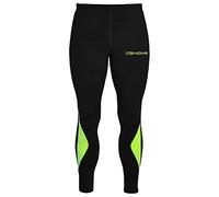 GIVOVA Running Long Pant Nero/Giallo Fluo Tg. L