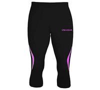 GIVOVA Running Pinocchietto Nero/Fuxia Fluo Tg. M
