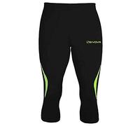 GIVOVA Running Pinocchietto Nero/Giallo Fluo Tg. L