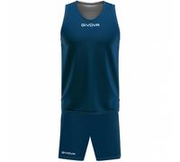Givova Kit Double in Mesh Blu/Bianco Taglia M