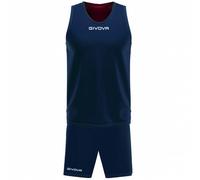 GIVOVA KIT DOUBLE IN MESH BLU/ROSSO Tg. 3XL
