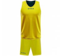 GIVOVA KIT DOUBLE IN MESH GIALLO/AZZURRO Tg. M