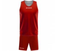 GIVOVA KIT DOUBLE IN MESH ROSSO/BIANCO Tg. L