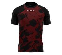GIVOVA Shirt Art Interlock M/C Granata/Nero Tg. XL