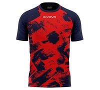 GIVOVA Shirt Art Interlock M/C Rosso/Blu Tg. 3XS