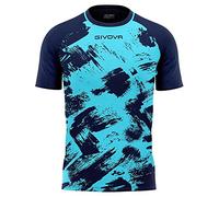 GIVOVA Shirt Art Interlock M/C Turchese/Blu Tg. 3XS