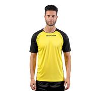 GIVOVA Shirt Capo Interlock Giallo/Nero Tg. XL