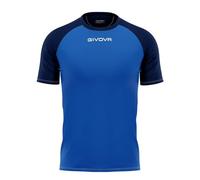 GIVOVA Shirt Capo Interlock Granata/Nero Tg. XS
