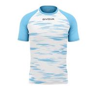 GIVOVA Shirt Pixel Bianco/Celeste Tg. S