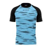 GIVOVA Shirt Pixel Celeste/Nero Tg. XL