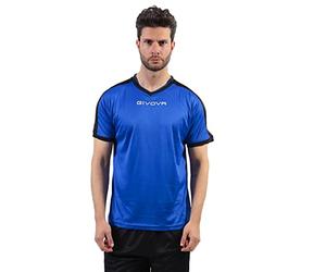 GIVOVA Shirt Revolution Interlock Azzurro/Nero Tg. M