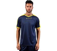 GIVOVA Shirt Revolution Interlock Blu/Giallo Tg. L