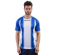 GIVOVA Shirt Stripe M/C Azzurro/Bianco Tg. L