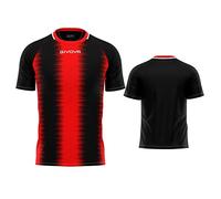 GIVOVA Shirt Stripe M/C Rosso/Nero Tg. XL