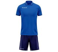 Givova Street Short Sleeve Set Blu 2XL Uomo