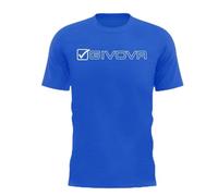 GIVOVA T-Shirt Cotone Mondo Azzurro/Bianco Tg. 5XL
