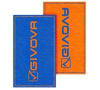 GIVOVA TELO MARE DOUBLE FACE 80 * 165 AZZURRO/ARANCIO FLUO Tg. UNICA