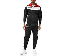 Givova TR024, Tuta Unisex - Adulto, Nero/Rosso, 4XL