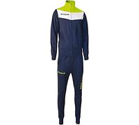 Givova TR024F Tuta, Unisex - Adulto, Blu/Giallo Fluo, 4XL