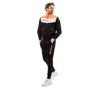 Givova TR024F, Tuta Unisex - Adulto, Nero/Arancio Fluo, M