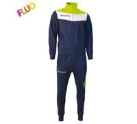 Givova TR024F Tuta, Unisex - Adulto, Blu/Giallo Fluo, 4XL