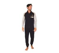 GIVOVA Tuta Completa Homewear da Uomo, Completo Maschile Lungo E Confortevole (IT, Testo, XL, Regular, Regular, G755 Grigio/Blu Scuro)