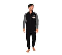 GIVOVA Tuta Completa Homewear da Uomo, Completo Maschile Lungo E Confortevole (IT, Testo, XXL, Regular, Regular, G755 Grigio Scuro/Nero)
