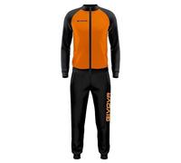 GIVOVA Tuta Cuba POLARFLEECE Arancio/Nero Tg. S
