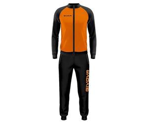GIVOVA Tuta Cuba POLARFLEECE Arancio/Nero Tg. XL