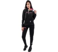 GIVOVA TUTA DONNA 103 CON CAPP. in FELPA NERO/FUXIA Tg. XS
