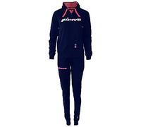 GIVOVA TUTA DONNA 105 PAILLETTES CON CAPP in FELPA BLU/FUXIA Tg. M