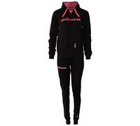 GIVOVA TUTA DONNA 105 PAILLETTES CON CAPP in FELPA NERO/FUXIA Tg. M