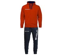 Givova Tuta King Cotone Terry Poker Rosso/Blu 6-8 anni Bambino/Bambina