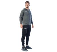 TUTA KING FELPA GRIGIO SCURO/NERO Tg. XL