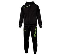 GIVOVA TUTA KING FELPA NERO/VERDE FLUO Tg. 2XL