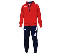 GIVOVA TUTA KING FELPA ROSSO/BLU Tg. S