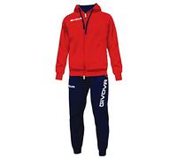 GIVOVA TUTA KING FELPA ROSSO/BLU Tg. XS