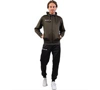 GIVOVA TUTA KING IN POLARFLEECE (SORRENTO) VERDE MILITARE/NERO Tg. S