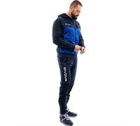 GIVOVA TUTA VISA MELANGE CON CAPPUCCIO POLARFLEECE BLU/AZZURRO MELANGE Tg. XS