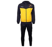 GIVOVA TUTA VISA MELANGE CON CAPPUCCIO POLARFLEECE BLU/GIALLO MELANGE Tg. M