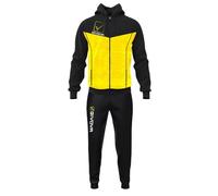 GIVOVA Tuta Visa Melange con Cappuccio POLARFLEECE Nero/Giallo Melange Tg. 2XL