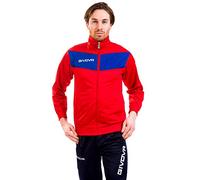 GIVOVA TUTA VISA TRIACETATO AZZURRO/ROSSO Tg. 3XS